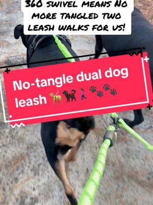 This is going to be a game changer for our walks! #aurothpets #dogwalk #notangleleash #360swivelleash #dogmomlife #dualdogleash  #doubledogleash #tiktokshopyearendsale #tiktokshopfinds 