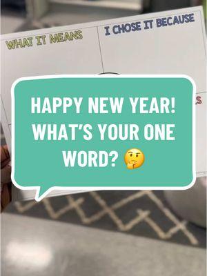 🎉✨ What’s your one word for 2025? Inspire your students to set the tone for the new year with this FREE resource! Perfect for fostering reflection, goal-setting, and positivity in the classroom. 💫 👉 Grab it now on my TpT store! #OneWord2025 #TeacherLife #TpTFreebie #ClassroomGoals #NewYearNewMindset #happynewyear #newyearsresolution #elementaryteacher #elementaryeducation #foryoupage 