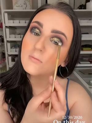 #throwback This was the first time @mikaylanogueira ever tried my brand she used one of our first and most popular glitter Cinderella Cosmic Glitter 🩷✨  #onthisday #makeup #wintermakeup #newyears #newyearsmakeup #2020 #mikaylanogueira #mikayla #makeuptutorial #smokeyeye #SmallBusiness #fyp #fyp #viralmakeup 