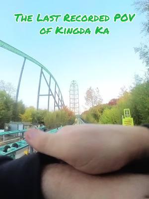 Did you get a chance to go on Kingda Ka during its last week of operation? No? Well, here it is! #kingdaka #pov #rollercoaster #sixflagsgreatadventure #demolition #fypシ #intamin #topthrillbrothers 