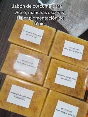 Los empezaré a usar u luego les muestro mis resultados 🥰Acné, manchas oscuras, Híper pigmentación de la piel está jabón de cúrcuma te yudara mucho    #SkinCare #manchasoscuras #jabon #curcuma #acne #turmeric #turmericsoap #TikTokShop 