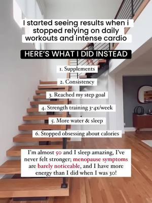 That’s right. I’m 50 and I still stick to the basics. I don’t overcomplicate it. I don’t work out every single day. I don’t punish myself for falling off track. I enjoy sweets and going out to eat. And most importantly? I feel stronger, more confident, and more energized than I did when I was 30! Menopause, who?! If you’re ready for this feeling, let’s connect. #thisis50 #menopausefitness #fitmom 