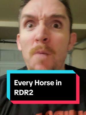 every horse in rdr2 #rdr2 #rdr #arthurmorgan #reddeadonline 