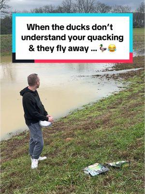 The disappointment when his quacking didn’t work & the ducks flew away before he could feed them… 🦆😂 #ducks #pond #duckfood #ducksoftiktok #nashville #nashvilletn 