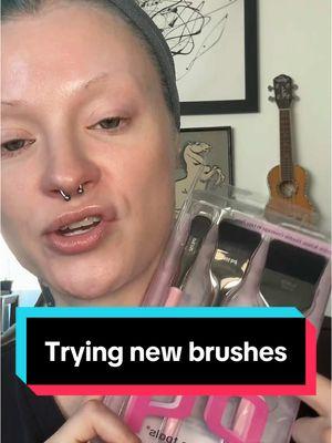 Try some new foundation/concealer brushes with me. #makeupbrushes #brushesmakeup #foundationbrush #makeupreview #foundationroutine #makeupartists 