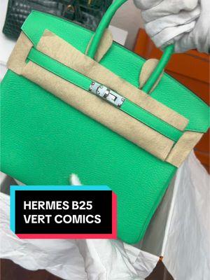 Let’s Unbox: Hermes Birkin 25 “Vert Comics” 💚 #adorethecouture #hermes #hermesbirkin25 #hermesbirkinbag 