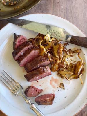 Seared duck with duck fat mushrooms #cookingvideo #cooktok #duck 