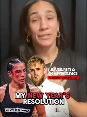 Amanda Serrano shares her 2025 New Year’s resolution!💪🥊👑 #AmandaSerrano #JakePaul #NYE #resolution #boxing #womensboxing #training 