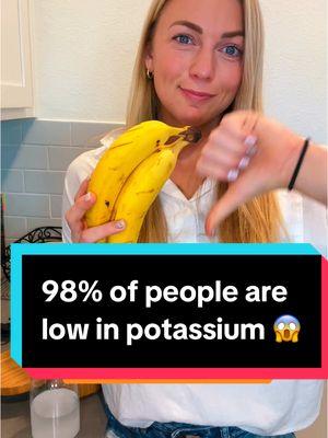 You would need to eat almost a dozen bananas to get in 5,000 mg of potassium, which is not recommended with all of the sugar and carbs you’d be consuming alongside that.  In order to get in more potassium, I recommend adding in nutritious foods like beet greens, celery juice, swiss chard, coconut water, sweet potatoes, salmon, mackerel, and avocados to name a few. 🥬  💡 Pro tip: Make a DIY electrolyte drink with cream of tartar (500 mg potassium) and 1/8 teaspoon of sea salt. Stop wasting your money on electrolyte powders that are basically all salt — I shall not name names, but let’s just say the “science-backed” electrolytes everyone raves about — yeah they’re not that great after all. There’s lots of other crappy electrolyte powders with miniscule amounts of nutrients in them that only sell because of their marketing and good flavors.  If you are ready to test and find out your mineral levels and get on a plan to optimize your health, comment CONSULT below. #autoimmunedisease #autoimmunehealing #holistichealth #minerals #potassium #adrenalsupport #fatigue #nutritiontips #functionalmedicine 