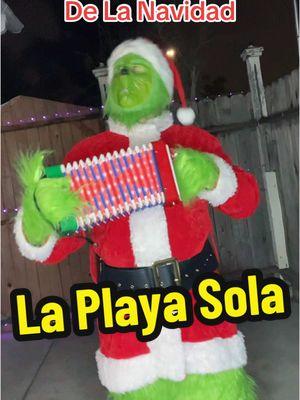 LA PLAYA SOLA 🎶💚 @Los Invasores de Nuevo León #thegrinch #playasola #norteñas @Román Vargas 