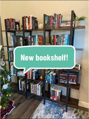 Merry Christmas to me!! I bought myself a bookshelf to hold all of my books ❤️ #BookTok #bookshelf #tbr #merrychristmas #christmasgift #somanybooks