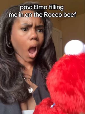 The Elmo and Rocco beef shall continue…  In the meantime, we’re all ears  🙂‍↔️💅🏼☕️👂  #elmo #rocco #sesamestreet #sesamestreetmemes #elmovsrocco #plushiesoftiktok #plushkaraoke 