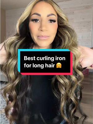 How to curl your hair. 🤌 This curling iron though. It’s perfect for longer hair because you can fit more hair in the barrel. Saves time!  Have you curled your hair this way before? #curlingiron #longbarrelcurls #curls #bestcurlingiron #tiktokshopcreatorpicks #newyearnewaura how to curl your hair, curling iron, affordable curling iron, long barrel curling iron