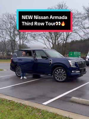 The New Nissan Armada has a new platform this year, and that means third row passengers will be in for a treat! There is now more legroom than ever, beating out competitors like the Toyota Sequoia, but still trailing behind American options. Sitting fully loaded around $85k, would you consider this cheaper Armada over the competition??     #carsofinstagram #carreview #cars #automotive #fyp #ballinonabduget #carconfections #nissan #nissanlovers #nissanfans #nissanclub #carculture #redesigned #nissanarmada #armada #newarmada #qx80 #infiniti