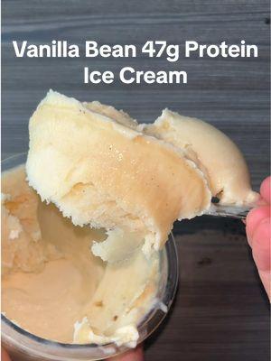 265 calories 47g protein 😋🤤 Original recipe from my E-Book Check out the link in my bio for my Creami E-Book with over 80 recipes like this one! Vanilla Bean Protein Ice Cream featuring @C4 Energy  - 400g Fat Free @fairlife Milk - 1 scoop C4 Vanilla Bean Protein Powder - 20-25g @Lakanto Monk Fruit sweetener - 1g (¼ tsp) salt - 1g (¼ tsp) xanthan gum 265 cal 14g C, 2g F, 47g P Instructions: 1. Blend all ingredients for the base and freeze (at least 16 hours) 2. Run under hot water for at least 60 seconds 3. Spin on “Lite Ice Cream” setting 4. Spin on “Respin” setting 5. Respin again if powdery Follow me for more @Ninja Kitchen Creami recipes! #healthyrecipes #lowcalorie #fyp #fypツ #highprotein #protein #proteinicecream #ninjacreami #creami #ninjacreamirecipe #hersheys #chocolate #proteinpowder #icecream #c4energy #c4partner #c4 #creatorsearchinsights