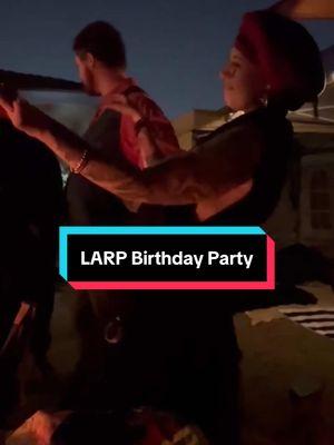 Some highlights from my birthday party! We had a LARP filler episode 😝 some of the clips are super dark but we didn’t want to break ✨immersion✨ #twinmasklarp #larp #raqssharqi #fyp 