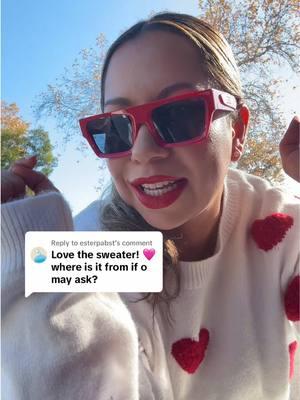 Replying to @esterpabst ❣️❤️ I find some amazing stuff here on the Tik Tok Shop & they ship super fast!! ❣️❤️ Get it now before it sells out closer to Vday ❤️❣️ #ValentinesDay #valentinesdayoutfit #valentinessweater #dezisunnies #dezisunglasses #vdaysweater #vday #VDayOutfit #vdayideas #TikTokShop #tiktokshopfinds 