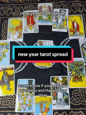 tarot reading tips for beginners. how to do a 13 card year head tarot spread. this simple divination method will give insight into the new year ahead. don’t forget to take a picture of your reading for reference. #newyear2025 #tarotreading #tarottips #witchtok #witchcraft #divination #beginnertarot #beginnerwitchtips 