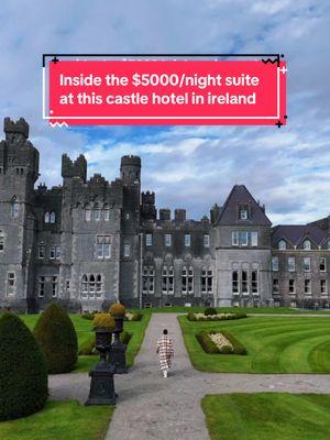 The Kennedy Suite, named after US Senator Ted Kennedy who stayed here in the early 1980’s. This is the Ashford Castle hotel in Ireland.  #luxurytravel #luxurylifestyle #ireland #ashfordcastle #irelandtravel #travel #traveltok #travelbucketlist 