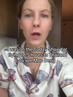 So crazy that a trip to see my girl Moo Deng resulted in national and international media. I cannot believe I got to be on the @TODAY Show !!! I am so thankful! #moodeng #moodenghippo #khaokheowopenzoo #pygmyhippo #travel #bangkokthailand 