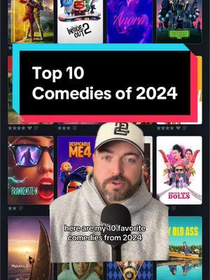 Top 10 Comedies of 2024 😂🍿🎬 #movierecommendation #movierankings #bestmovies2024 #comedymovies #greenscreen 