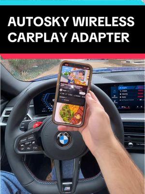 This has gotta be my favorite car accessory #carscreen #carplayadapter #carhacks #caraccessories #autosky 