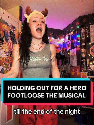 getting over being sick but here’s holding out for a hero from footloose the musical💃 #footloose #hero #musical #musicaltheatre #theatrekid #broadwayisback #broadway #theatretiktok 