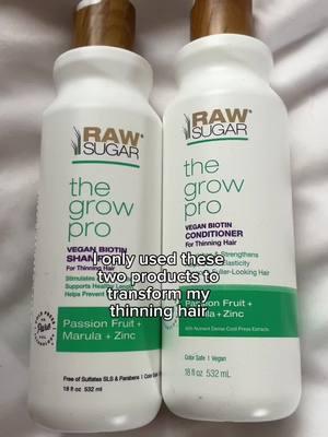 Shoutout to this Raw Sugar Grow Pro routine! Check it out on TikTok Shop. #rawsugar #rawsugarproducts #rawsugarhaircare #haircare #besthaircare 