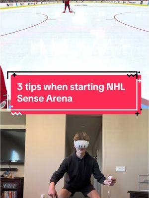 3 tips when starting @NHL Sense Arena #fyp #vrhockey #nhlsensearena 