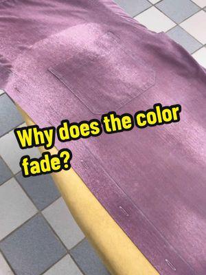 Why does the color fade? #fade #howto #explained #interesting #drycleaning 