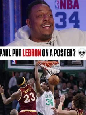 Happy 40th birthday to #LeBronJames 👑🫡  Catch #PaulPierce’s flashback to Game 4 of the 2010 Eastern Conference Semifinals. 👀😂 #BostonCeltics #Boston #NBA #KingJames #Dunk #Slam #Posterize #LeBron #Cleveland #Cavs