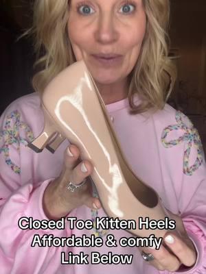 Affordable closed toe kitten heels! #womensshoes #kittenheelshoes #affordableshoesforher  #NewYearNewAura #tiktokshopholdidayhaul #yearenddeals #spotlightfinds @Trary Shop 