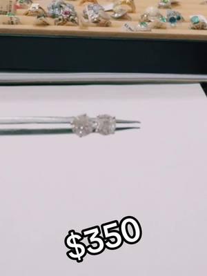 Natural Diamond studs 1/2 ctw 14kt white gold #diamondstuds #diamondjewelry #diamondsonsale #diamondearring 