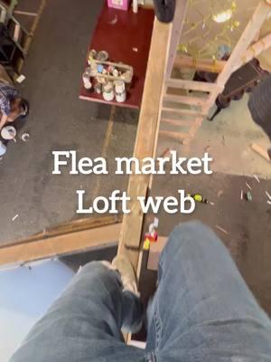 Mary’s spot at the flea market #spaceweb #treehouse #treeweb #loft #artistloft #art #fleamarket 