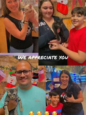 Holiday weeks are hard on us, because we want our adoptables to have homes but we know everyone is busy going out of town, preparing for people coming into town, last minute shopping… but last week was 🤯 with #adoptions! Thank you all so much for stepping up and giving these #babies #fureverhomes! #rescue #adoptdontshop #fyp 