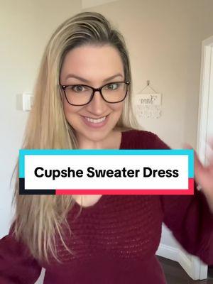 This @cupshe_official sweater dress is all over my FYP so I had to try it out! In my opinion, it’s very cute but it runs a little big and if you’re in between sizes, I would size down. #cupshe #cupshedress #sweaterdress #cupsheofficial #winter #winterfashion #cute #newyearnewaura 