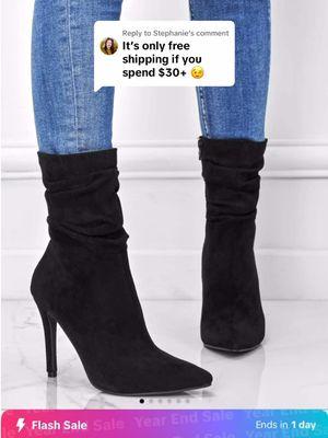 Replying to @Stephanie I’m definitely showing free shipping so I’m not sure 🫶🏼 Comment if it’s showing different for yall 🥰 #boots #stilettoboots #fashion #fyp 