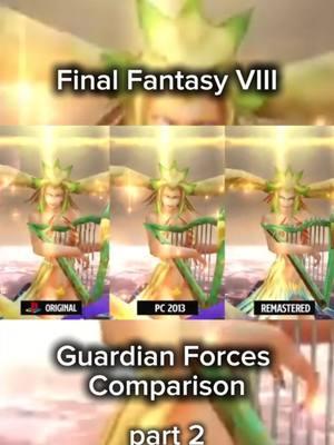 Final Fantasy VIII Guardian Forces Comparison part 2 #finalfantasytiktok #finalfantasy #ffviii #ff8 #guardianforce #siren #brothers 