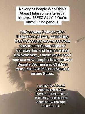 My Great Grand Mother Telling me they Tied their left hands to their back and blamed their Left-Handedness on the devil. If I said what my Great Great Great Grandfather did in retaliation my video would get taken down.  . . . . . #deepthoughts #History #nativetiktok #afroindigenous #indigenous #black #aa #Healing #awareness #scarfromafar 