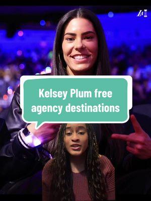 What will Kelsey Plum do in free agency? 🧐 #WNBA #wnbaisback #freeagency #womensbasketball #womenssports #kelseyplum #lasvegasaces #greenscreen 