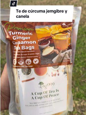 Té de curcuma jengibre y canela, ahora en oferta y envio gratis, te chupa panza #turmerictea #gingertea #cinammontea #tiktokshophollydayhaul #giftguide #mademyyear #TikTokShopCreatorPicks 