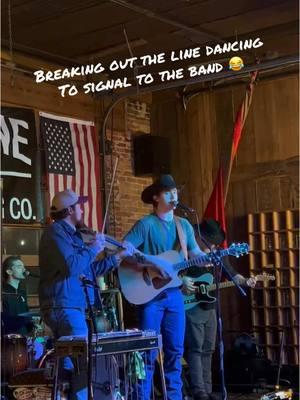 Breaking out the line dancing moves to signal to the band 😂😂 #turnpiketroubadours #countrymusic #texascountry #reddirt #texas #country #fyp 