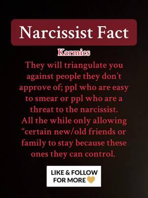 Narcissist Fact (Karmics): Like & Follow to learn more! #mamaxcruz #dsdcoaching #spiritualitytoday #spiritualt0k #narcissismtoday #narct0k #narcissisticabuse #narcissisticabuserecovery #narcissism #karmic #karmics #karmiccycle #femalenarcissist #narcissisticfemale #narcissisticex #toxicex #malenarcissist #narcissisticmale #themoreyouknow 