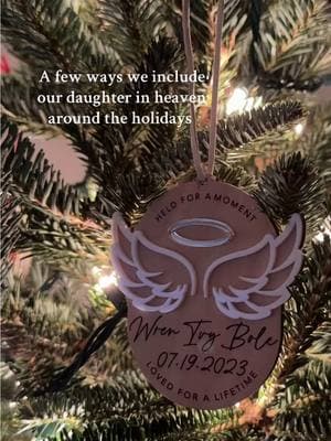 just a FEW of the ways we include our little girl 👼🏻🤍 #bereavedmother #stillborn #angelbaby #loss #grief #turnersyndrome #babyloss #griefjourney #christmas #pregnancyloss #stillbirth #christmas2024 #family #missyou #fyp #foryoupage #lossmom 