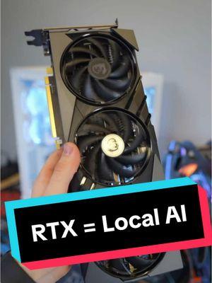 Run AI Locally! @MSI GeForce RTX 4070 Super Slim #tech #techtok #MSI #MSIgaming #luckymsi #NVIDIA #GeForce #GPU #VideoCard #BlendedGTalks @Blended Group 