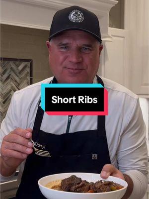 My number 1 recipe: Braised Short Ribs!!! If you only try one of my recipes, let it be this one!! They are delicious!! R U Kidding Me!? #shortribs #braisedshortribs #cooking #recipes #cookbook #rukiddingme #cookingwithdarryl @Bacon Up Bacon Grease 