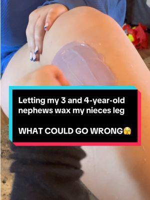 WHAT COULD GO WRONG🫣    Letting my 3-year-old and 4-year-old nephews wax their sister  #fypシ #makethemfamous #wyatt #jaxon #waxing #pov #asmr #esthetician #fypシ゚viral 