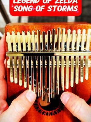 Legend of Zelda Song of Storms kalimba tutorial  #zelda #songofstorms #tutorial #easy #songs #howto #learn #meme #kalimba #videogame 