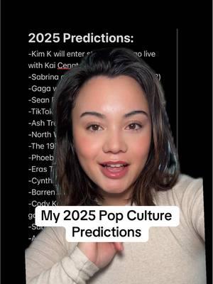 My 2025 pop culture predictions 👀 What did I miss? Do you agree with my list? #2025 #2025predictions #2025popculturepredictions #predictions #popculture #popculturenews #wicked #arianagrande #taylorswift #happynewyear #newyeargoals