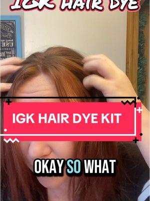 IGK hair dye is a YES for me!! #igkhair #igkhairdye #igkpermanentcolorkit #igkhairproduct #igk 